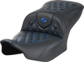 SADDLEMEN RoadSofa Seat for Motorcycle (without Backrest, Carbon Fiber)