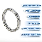 Deep Groove Ball Bearing 6815ZZ for Scooter Skateboard Wheel (P2 75x95x10mm)