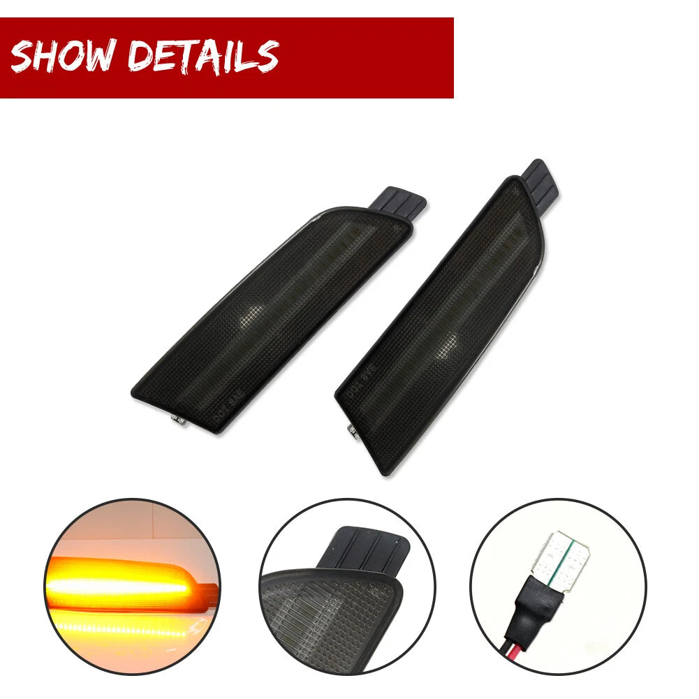Smoked Amber LED Side Marker Lights for Mazda 6 (2009–2013)