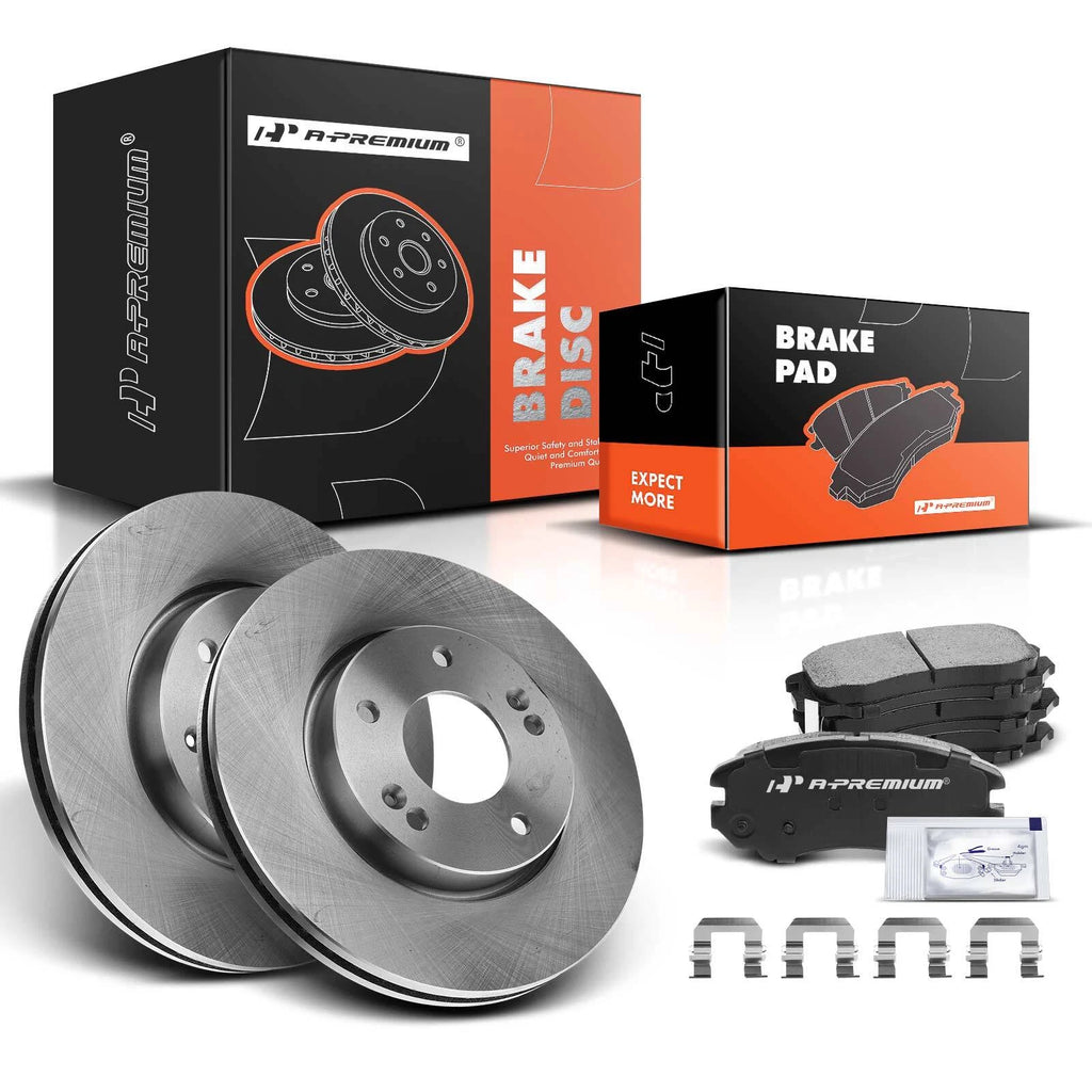 Front Disc Brake Rotors & Ceramic Pads for Hyundai Sonata Kia Optima (2011–2020)
