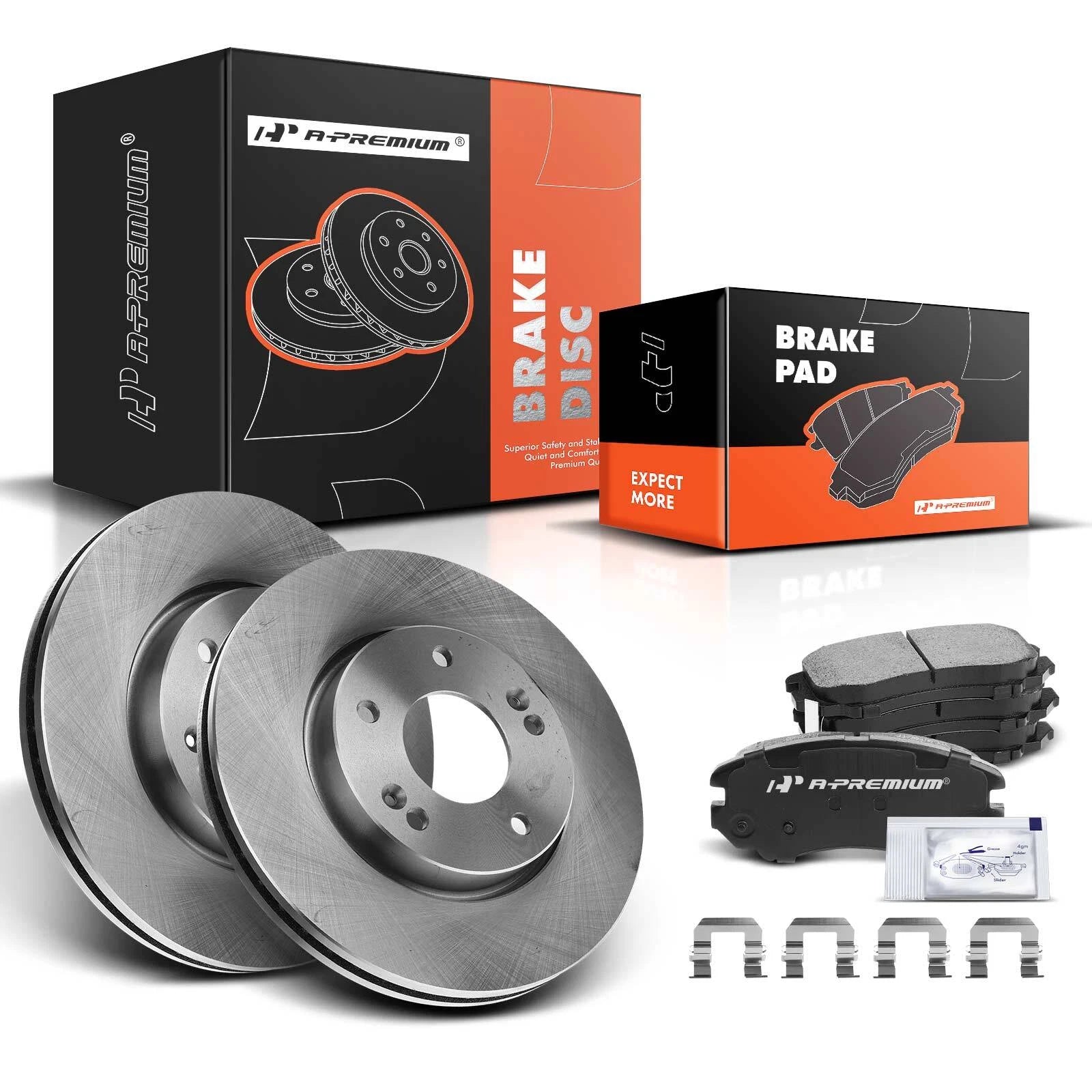 Front Disc Brake Rotors & Ceramic Pads for Hyundai Sonata Kia Optima (2011–2020)