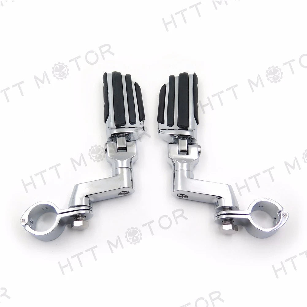 Flame Foot Peg Clamps 1.25" for Harley Sportster 883 1340 (1986–2023)