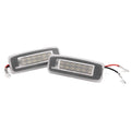 Pair of 18 SMD White LED License Plate Light Lamps for Ford Focus MK1 (1998–2005)