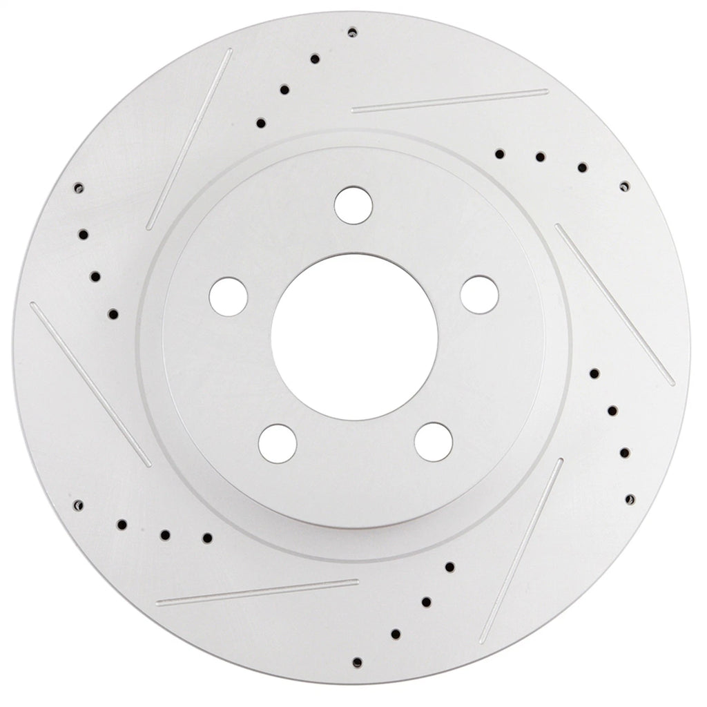 Front Drilled & Slotted Brake Rotors + Ceramic Pads for Ford Explorer