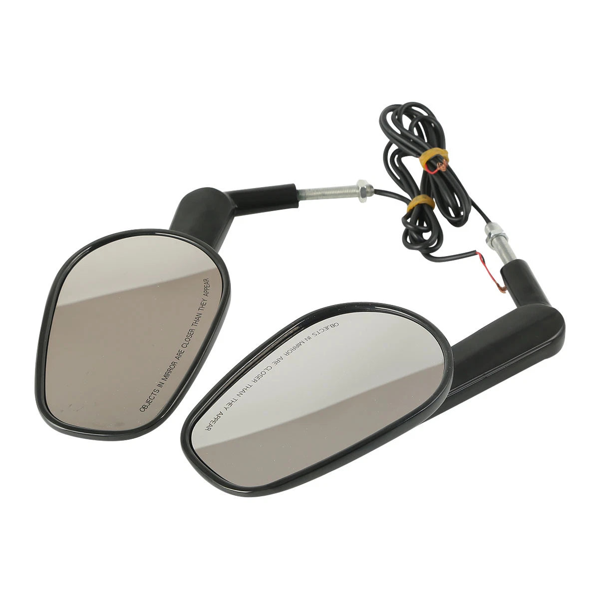 Set of 2 Rearview Mirrors with LED Turn Signals for Harley V-Rod VRSCF (2009–2017)