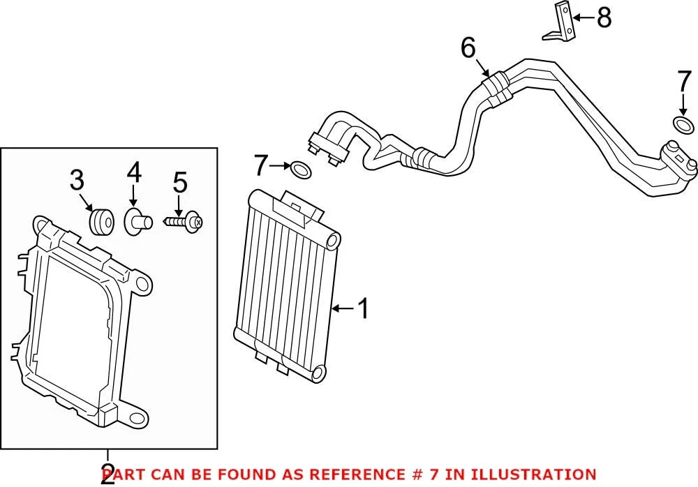 Engine Oil Cooler Gasket 17228604345 for BMW