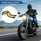 Adjustable Brake Clutch Levers for Suzuki GSXR150 (2017–2020) Gold Tone