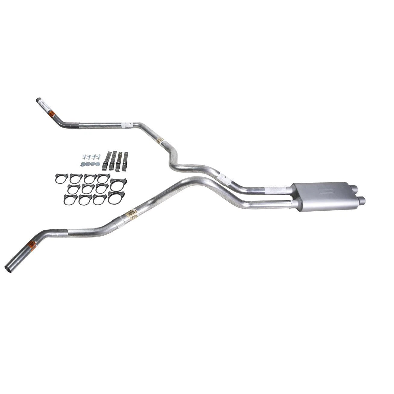 Dual Exhaust Pipe for Tundra (2000–2007) - Flowsound Muffler, Corner Exit