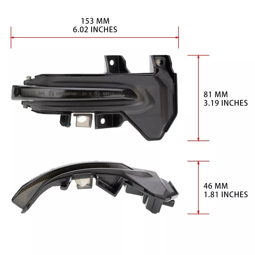 Smoke Side Mirror Turn Signal Lights for Toyota Tundra (2022–2025)