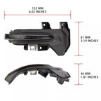 Smoke Side Mirror Turn Signal Lights for Toyota Tundra (2022–2025)