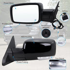 Left Driver Mirror for Dodge Ram 1500 (2013–2019) - Power Fold, Heated, Temp Sensor