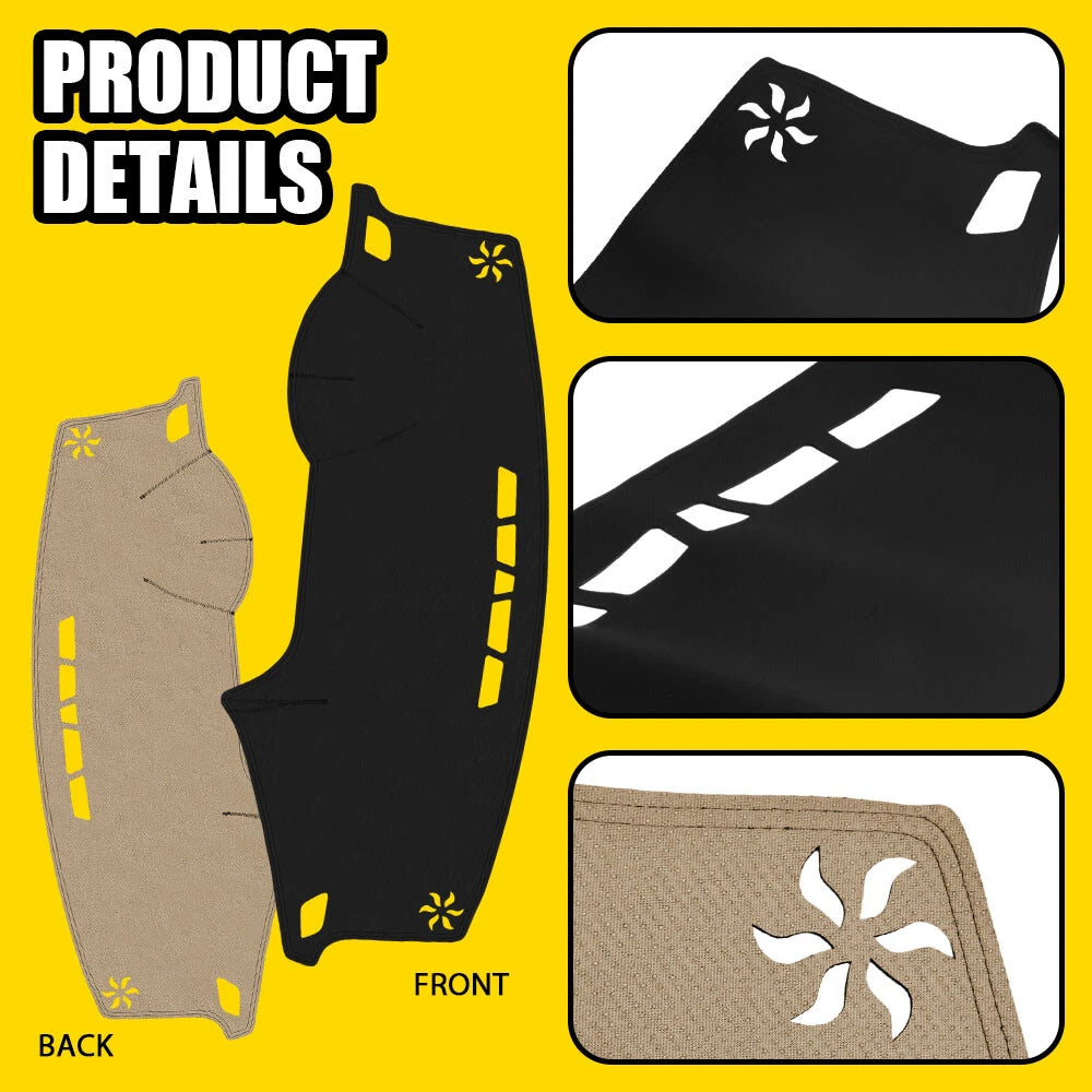 Leather DashMat Cover for Hyundai Sonata (2015–2019)