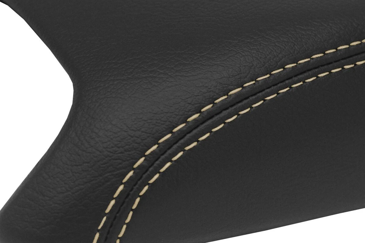 Leather Console Lid Armrest Cover for Dodge Journey (2011–2020) Beige Stitch