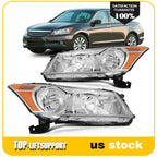 2X Headlight Assembly for Honda Accord (2008–2012)