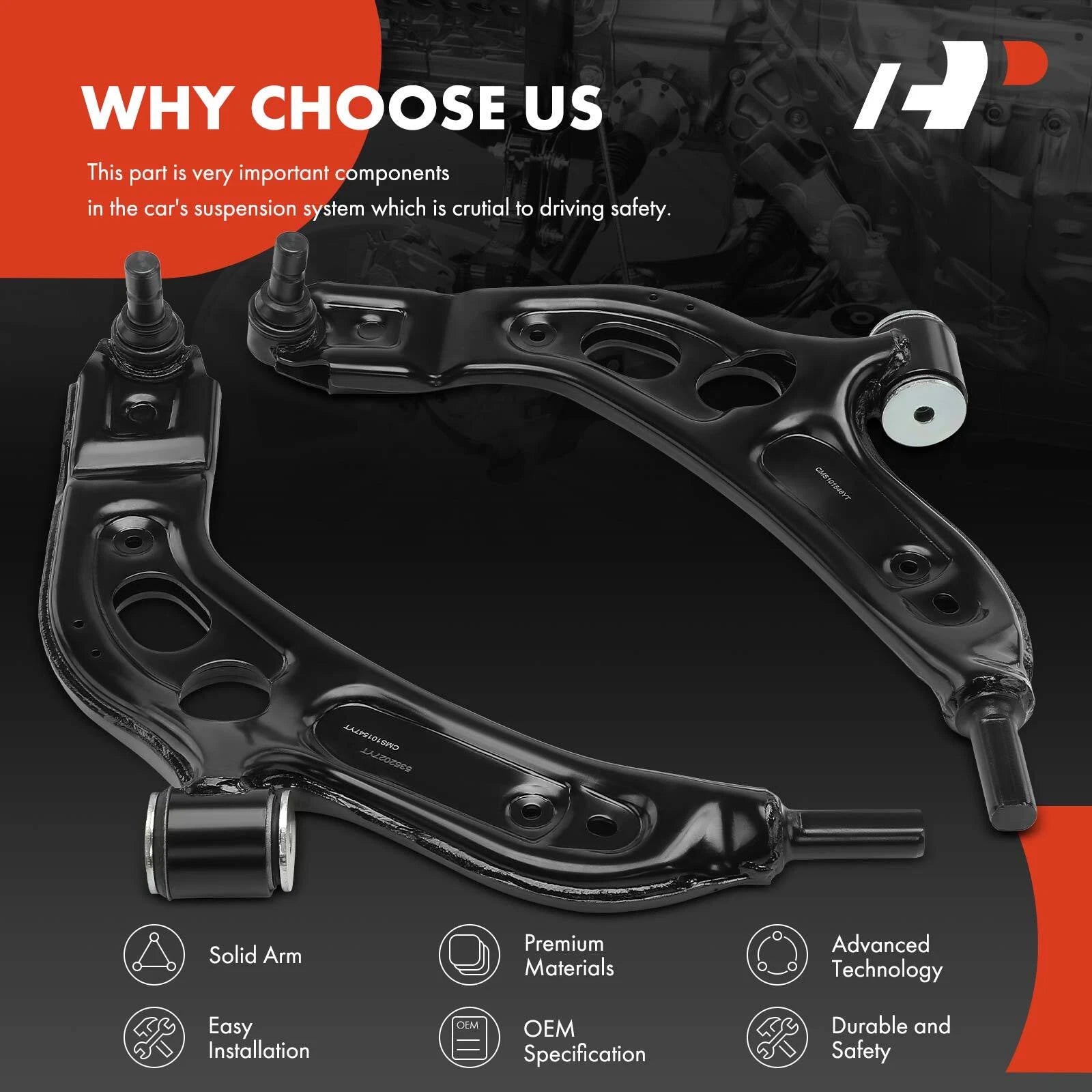 2X Front Lower Control Arm & Ball Joint for BMW X1 (2016-2024)