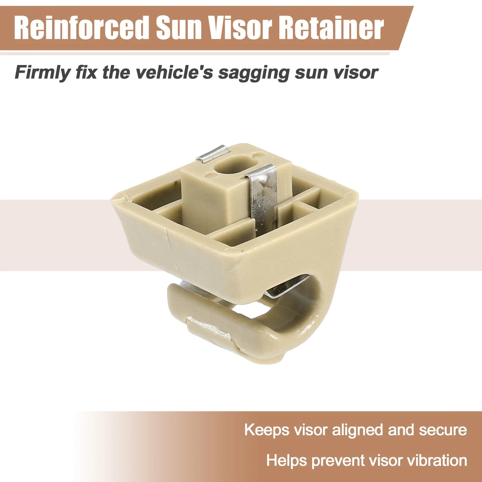 2X Sun Visor Support Clip Retainer No.A12681000128412 for Mercedes-Benz 