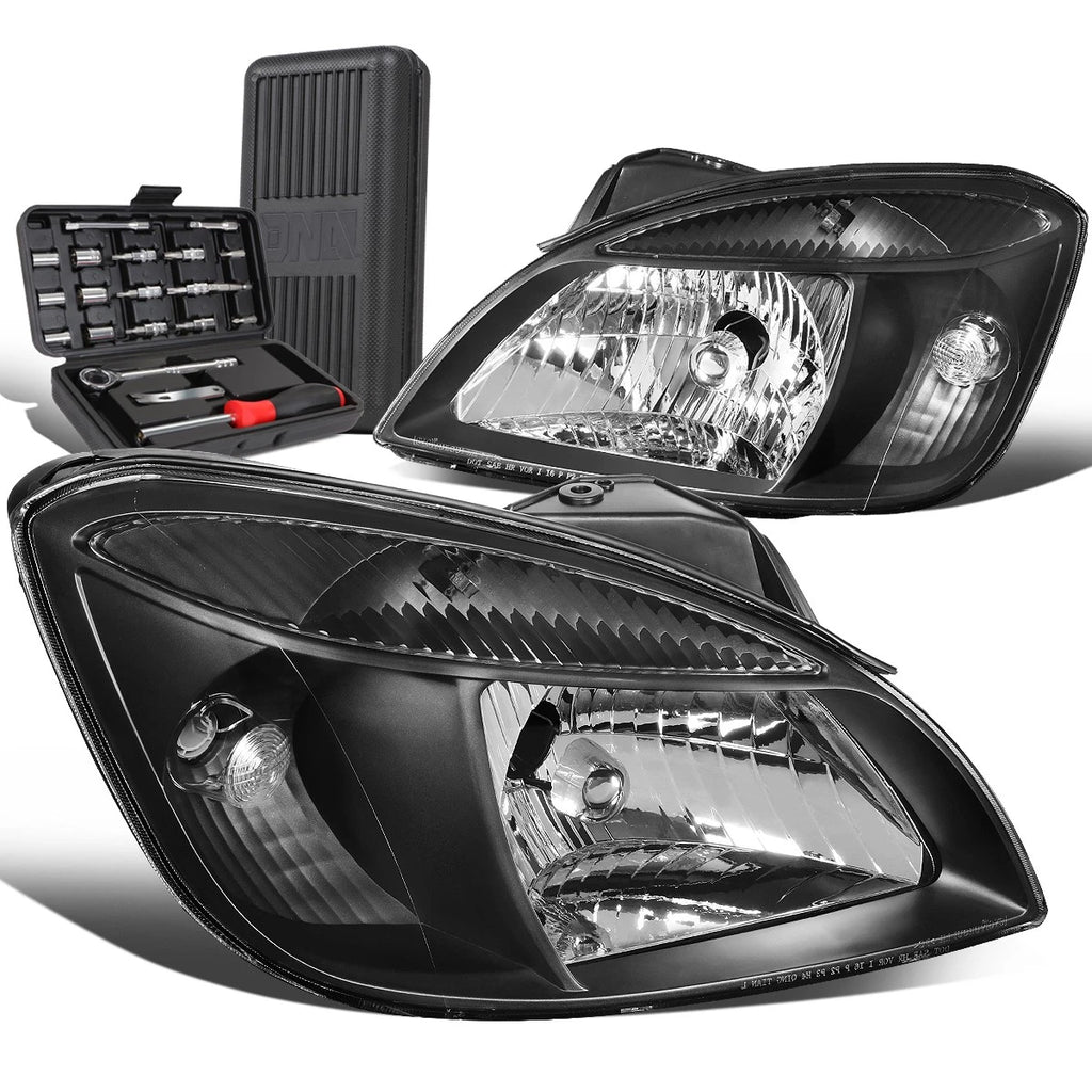 Factory Style Black Housing Clear Corner Headlights for Kia Rio 5 (2006–2008)