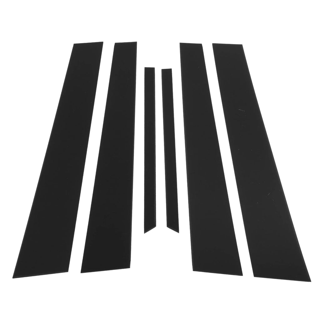 6 Pcs Door Pillar Window Trim for Honda Accord (2003–2007) Black