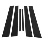 6 Pcs Door Pillar Window Trim for Honda Accord (2003–2007) Black