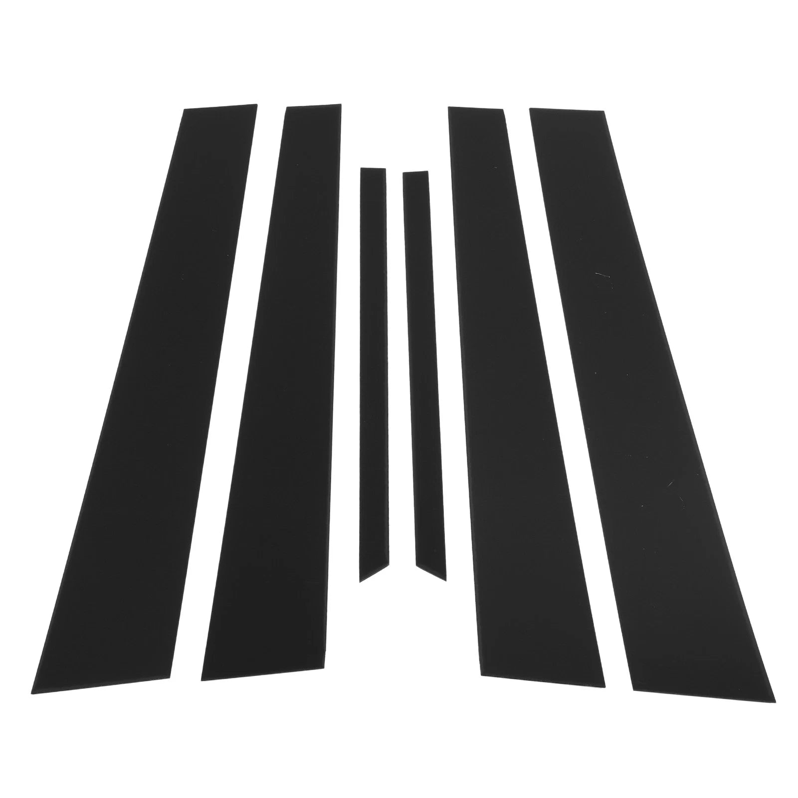 6 Pcs Door Pillar Window Trim for Honda Accord (2003–2007) Black