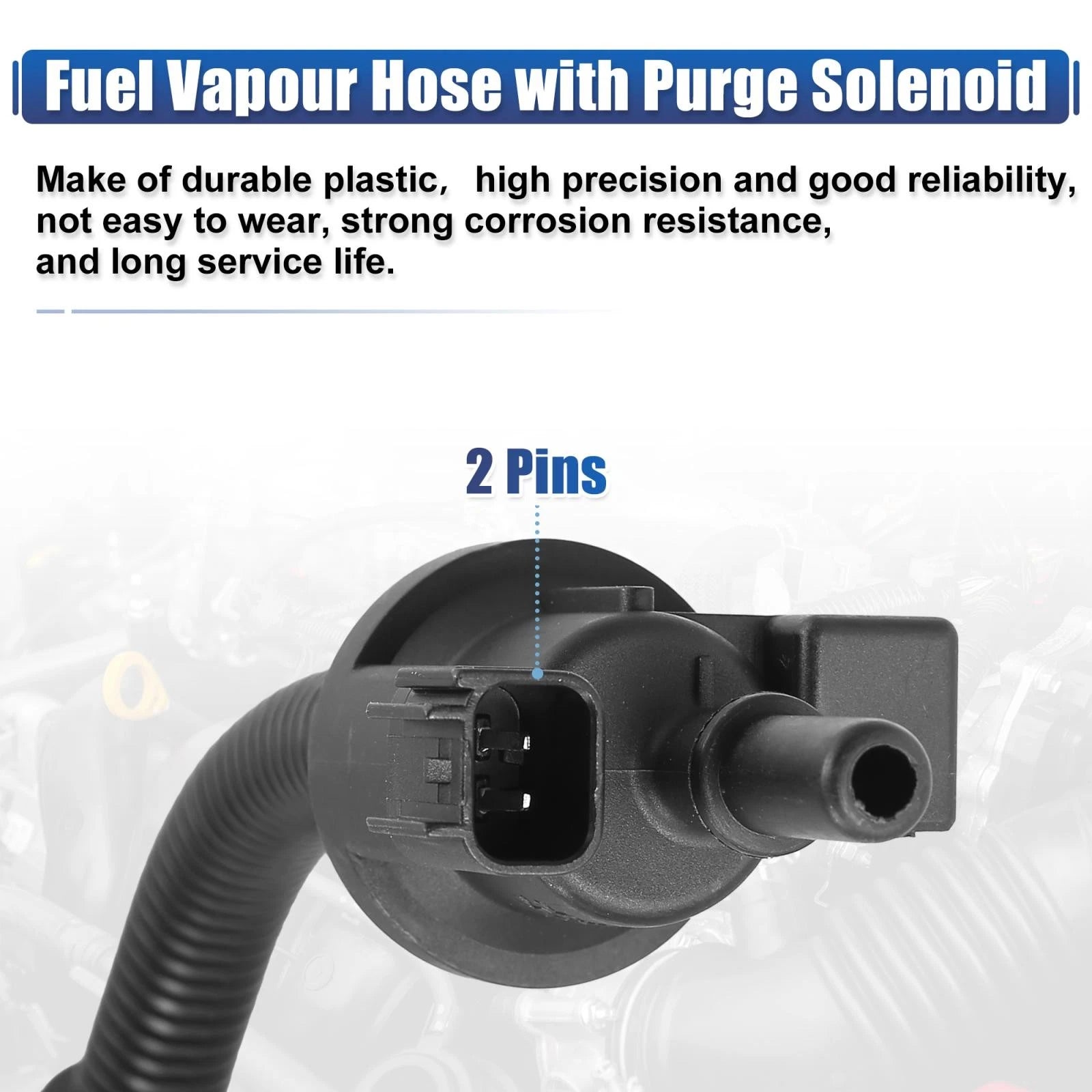 Fuel Vapour Hose Purge Solenoid for Ford Mustang 2.3T EcoBoost (2015–2023) FR3Z-9G297-H
