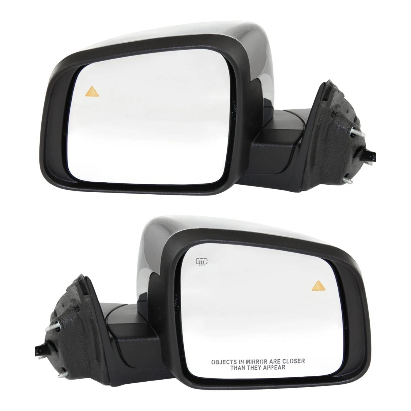 Mirror Set for Jeep Grand Cherokee (2011–2021) Heated Manual Fold Chrome