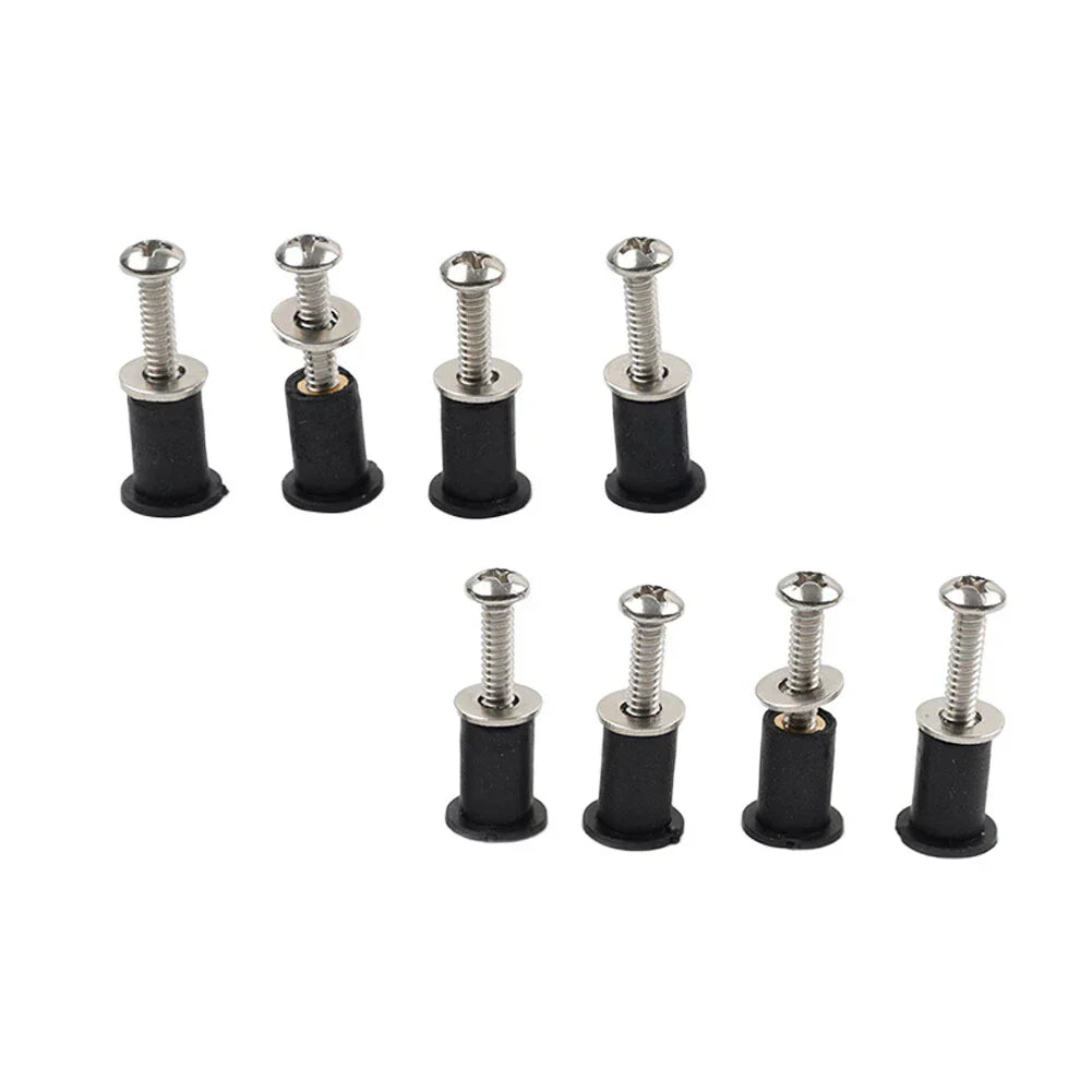 8PCS Headlight Bucket Nacelle Well Nut Kit for Harley