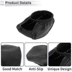Gear Shift Knob Cover for Toyota RAV4 (2019–2024) Pebbled Black Faux Leather