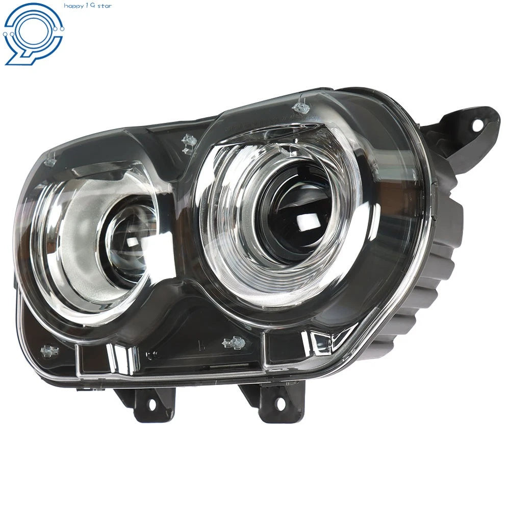 Projector Headlight for Dodge Challenger (2015-2018) Black Housing