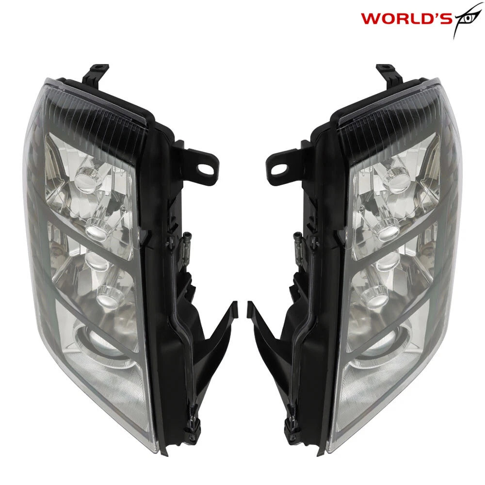 Set of 2 HID Headlights for Cadillac Escalade (2007–2014) Black