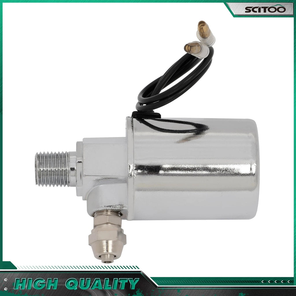 1/4" NPT Electric Air Valve Solenoid for Train Horn (200 PSI, 12V)