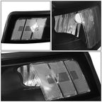 Pair of Black/Clear Corner Headlights for Ford Mustang (1999–2004)