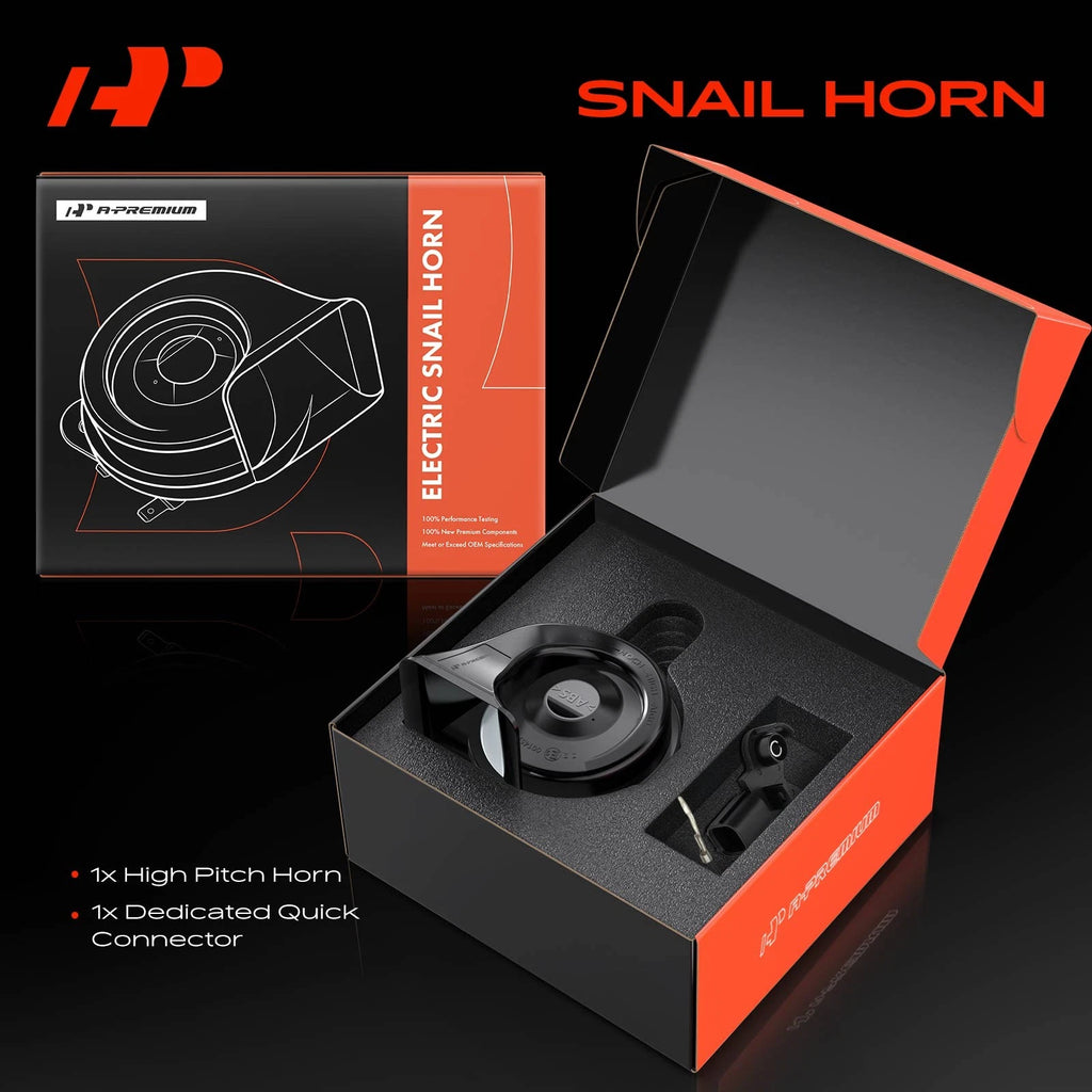 80mm Black ABS Plastic Snail Horn for Honda CR-V Civic