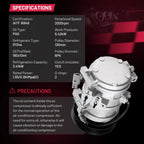 A/C Compressor w/ Clutch for Toyota Camry (2000–2006) Highlander (2001–2003) CO 28004C