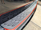Red Matte Black Rear Bumper Step Door Scuff Plate Cover for Toyota Fortuner (15-22)