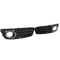 2X Front Bumper Fog Light Grille Cover for Audi A4 (2009–2011)