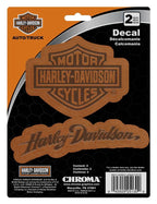 Bar & Shield Logo Leather Look Decals for Harley-Davidson (6 x 8 in.)