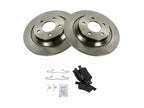 Rear Brake Pad and Rotor Kit for Mazda 5 (2007–2010, 2012–2015) QK468DW