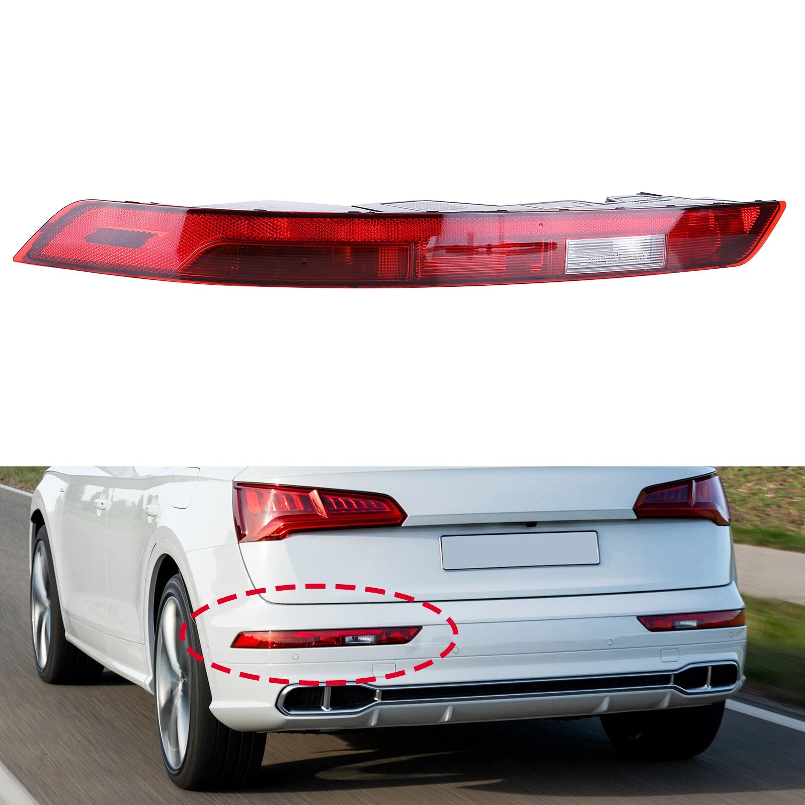 Lower Tail Fog Brake Lamp for Audi Q5 (2018–2021)