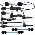 Set of 13 Front Ball Joints Tie Rods Idler Arms for Chevy Silverado 2500 (1999–2000)