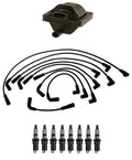 Ignition Wires & Spark Plugs Kit for Buick Cadillac Chevrolet 5.7L (1 Coil, 8 Plugs)