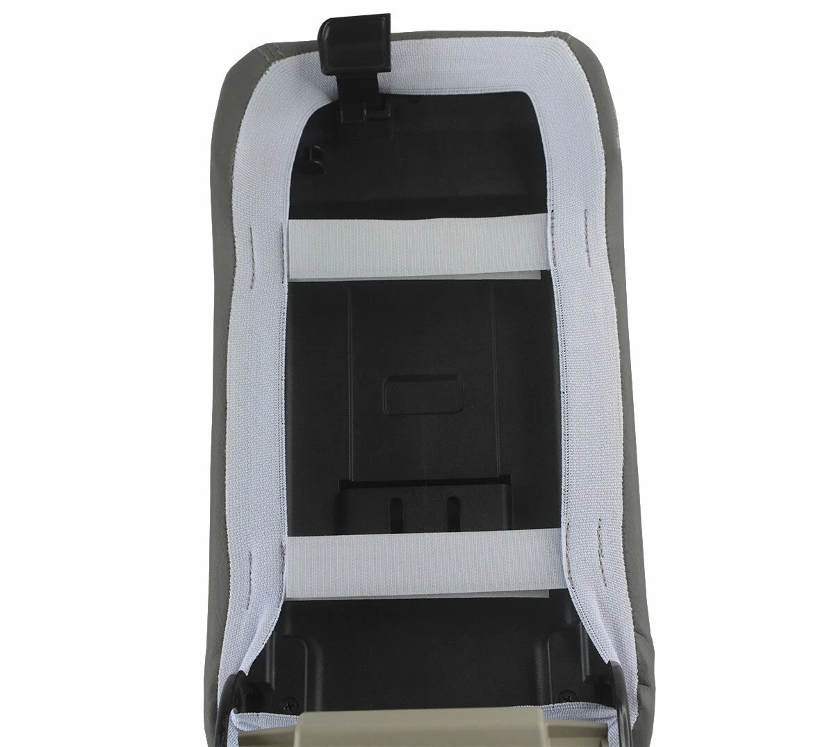 Console Lid Pull Over Cover Leather for Subaru Legacy (2010–2014) Gray