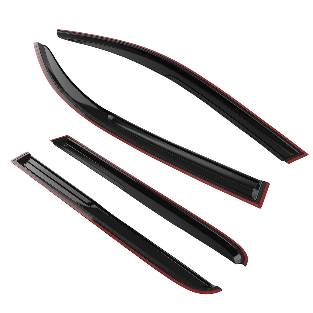 Set of 4 Side Window Deflectors Rain Guards for Toyota Tacoma (2005–2015)