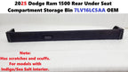 Rear Under Seat Compartment Storage Bin for Dodge Ram 1500 (2025) 7LV16LC5AA