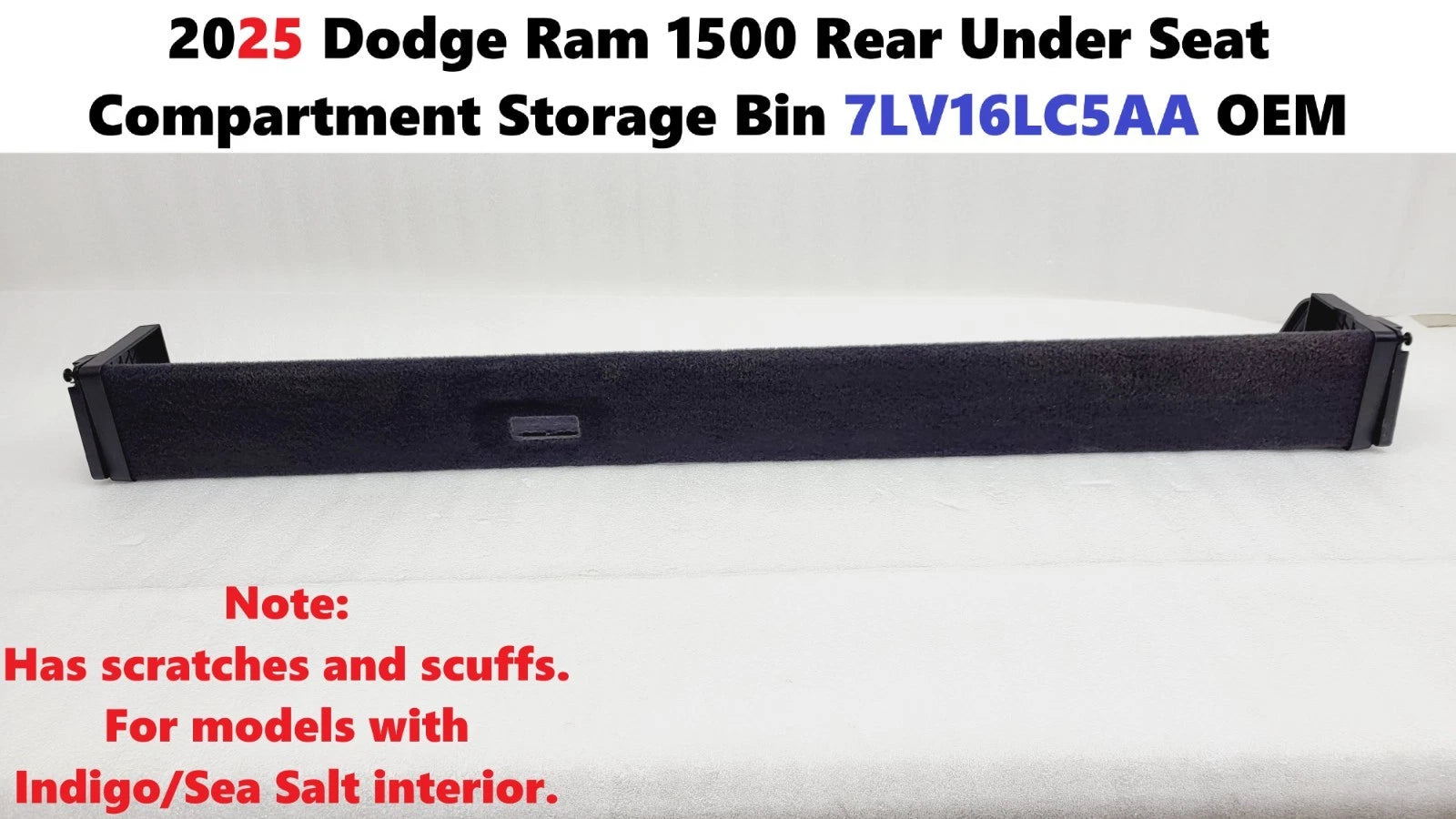 Rear Under Seat Compartment Storage Bin for Dodge Ram 1500 (2025) 7LV16LC5AA