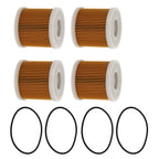 Set of 4 Fuel Filters for Yamaha Marine Honda Outboard