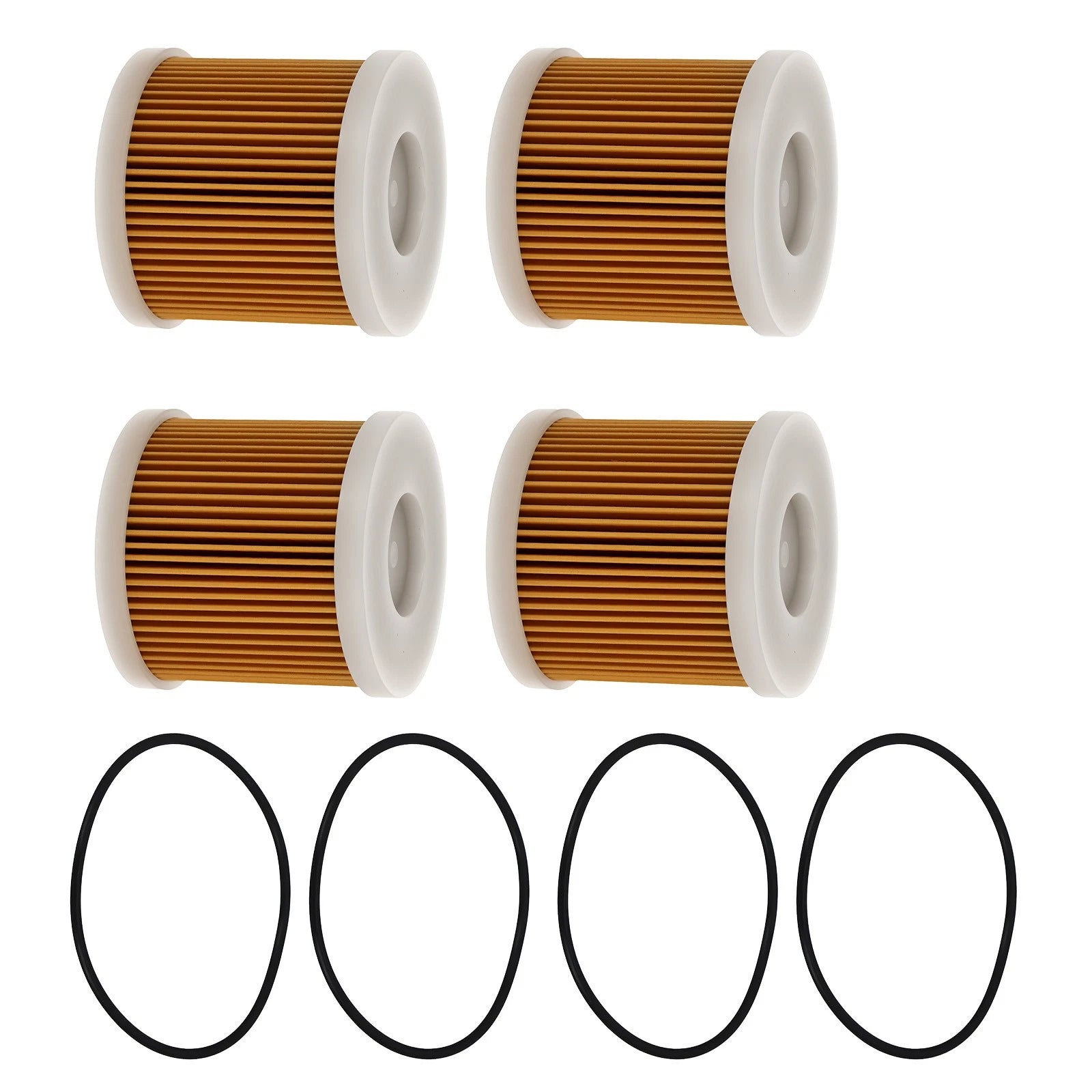 Set of 4 Fuel Filters for Yamaha Marine Honda Outboard