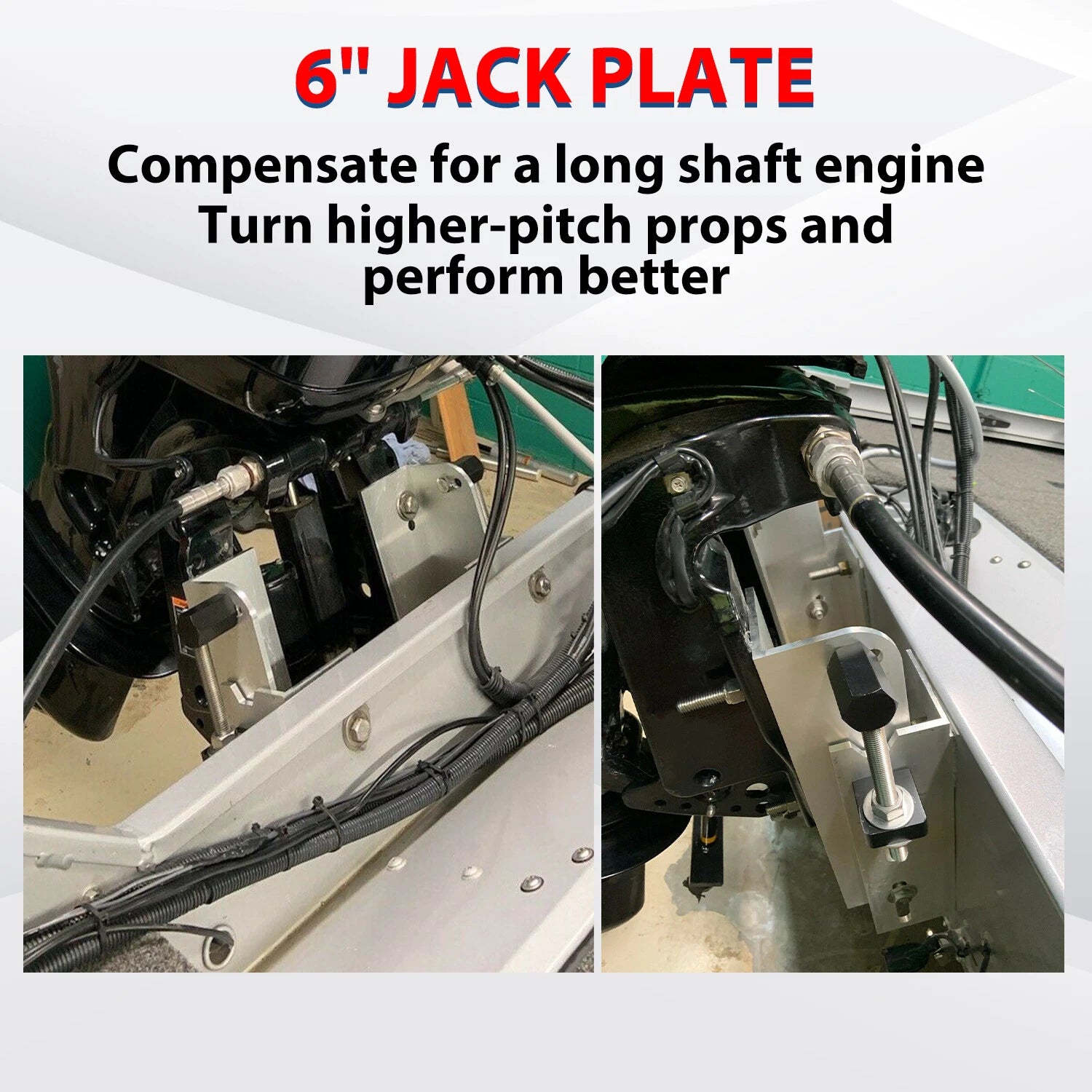 6" Jack Plate Set Back Adjustable Outboard for JPL4000