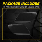 Set of 2 Headlight Washer Nozzle Covers for Audi Q7 (2010-2015)
