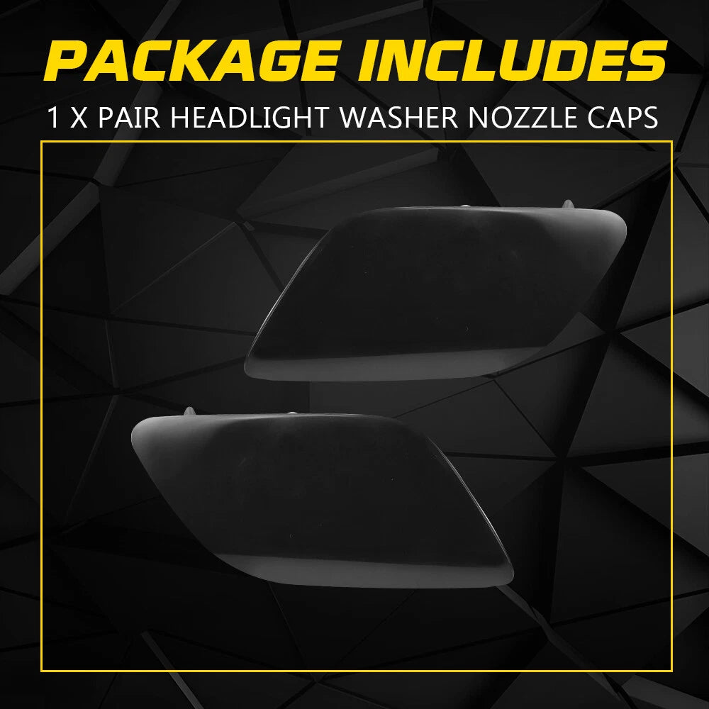 Set of 2 Headlight Washer Nozzle Covers for Audi Q7 (2010-2015)